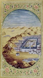 Mecca surrounded by the Mountains of Arafa